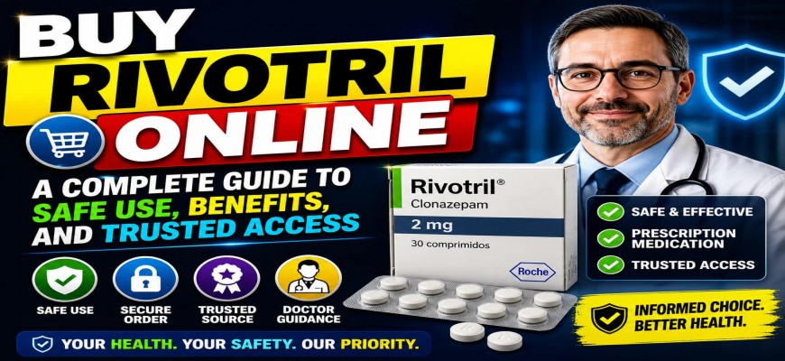 Looking to buy Rivotril online in the USA? Learn about its uses, dosage, side effects, and how to order safely from a trusted online pharmacy. Doctor-reviewed, simple, and reliable guide for anxiety and panic relief.