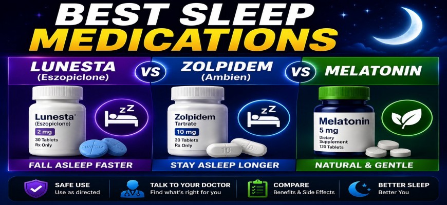 Best Sleep Medications: Lunesta vs Zolpidem vs Melatonin