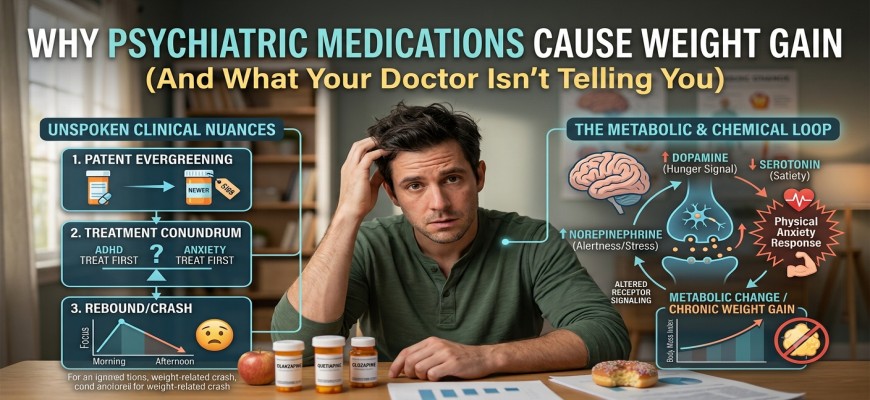 Why Psychiatric Medications Cause Weight Gain (And What Your Doctor Isn't Telling You)