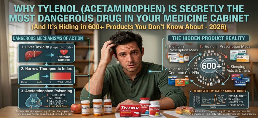Why Tylenol (Acetaminophen) Is Secretly the Most Dangerous Drug in Your Medicine Cabinet — And It's Hiding in 600+ Products You Don't Know About (2026)