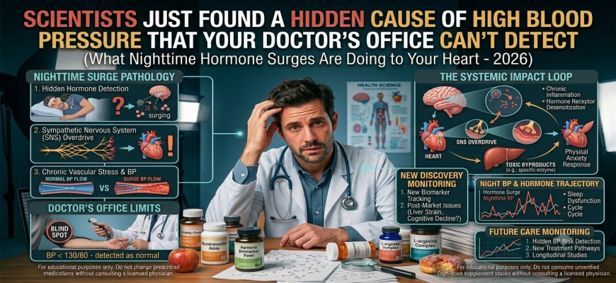Scientists Just Found a Hidden Cause of High Blood Pressure That Your Doctor's Office Can't Detect — What Nighttime Hormone Surges Are Doing to Your Heart (2026)
