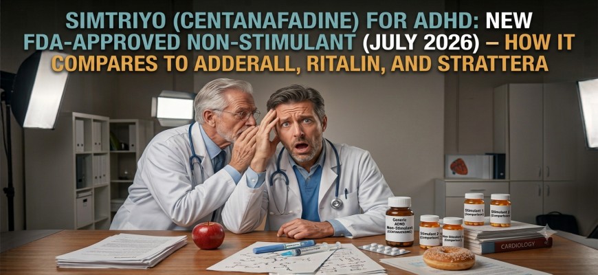 Simtriyo (Centanafadine) for ADHD: New FDA-Approved Non-Stimulant (July 2026) – How It Compares to Adderall, Ritalin, and Strattera
