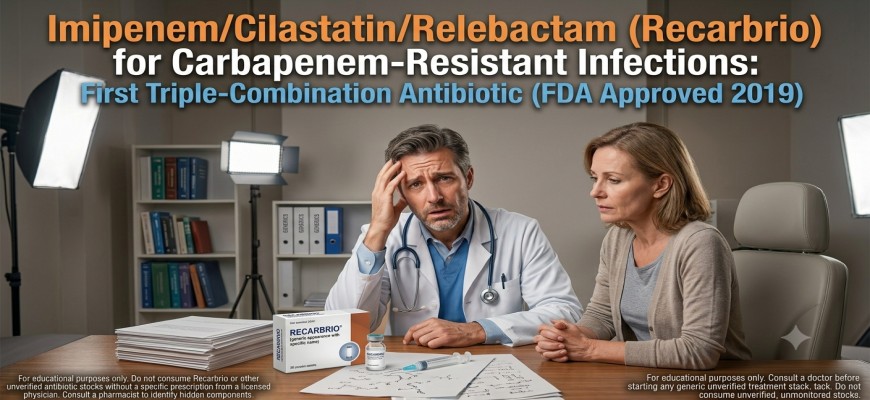 Imipenem/Cilastatin/Relebactam (Recarbrio) for Carbapenem-Resistant Infections: First Triple-Combination Antibiotic (FDA Approved 2019)