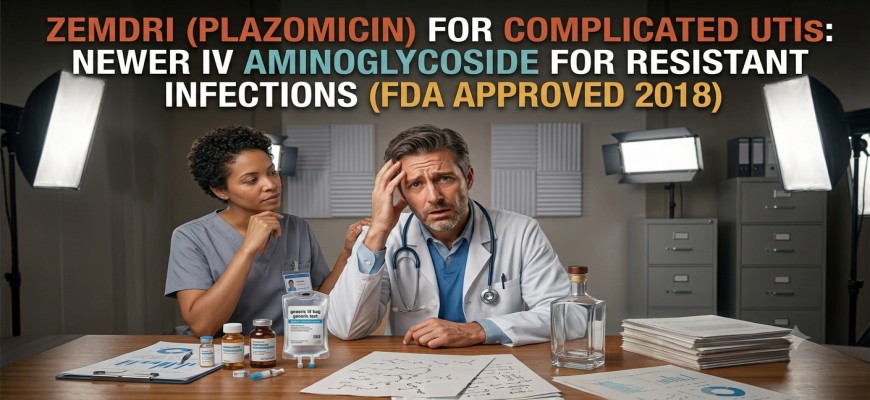 Zemdri (Plazomicin) for Complicated UTIs: Newer IV Aminoglycoside for Resistant Infections (FDA Approved 2018)