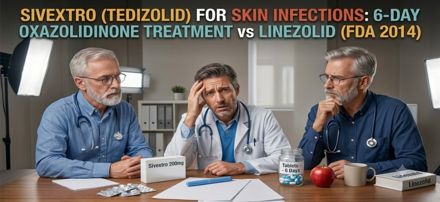 Sivextro (Tedizolid) for Skin Infections: 6-Day Oxazolidinone Treatment vs Linezolid (FDA 2014)