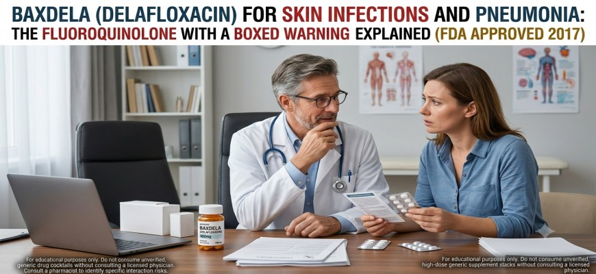 Baxdela (Delafloxacin) for Skin Infections and Pneumonia: The Fluoroquinolone With a Boxed Warning Explained (FDA Approved 2017)